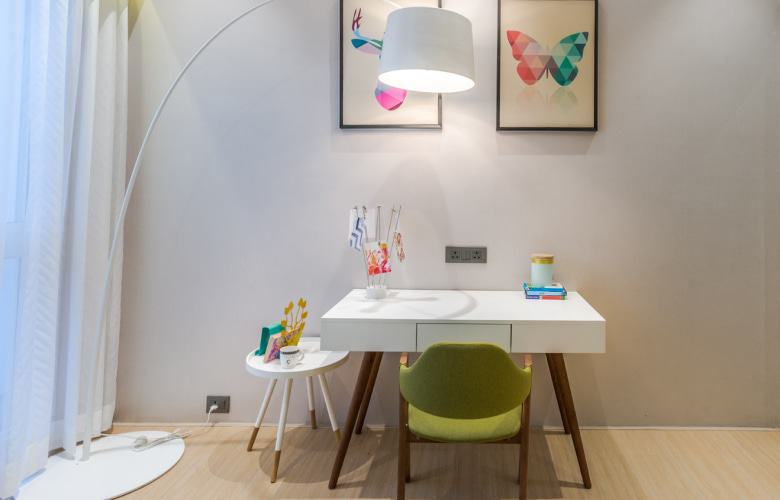 Minimalistic study table design for kids room - Beautiful Homes
