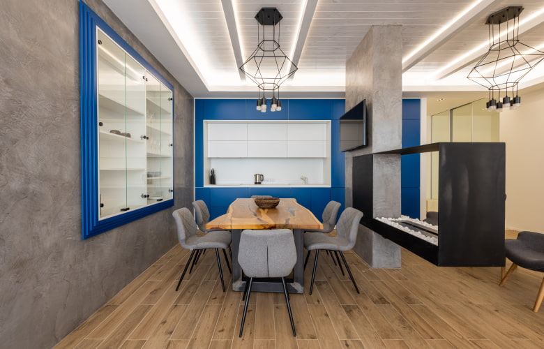 Cove lights for the ceiling for an elegant dining & hallway design - Beautiful Homes