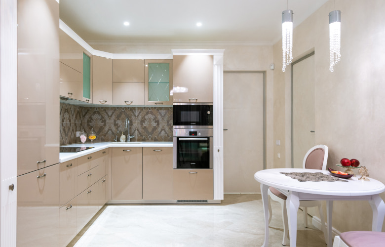 LED cove lighting for the kitchen interiors - Beautiful Homes