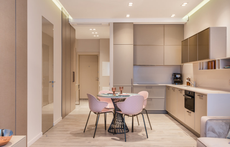 Simple ceiling cove lighting in the kitchen with dining space - Beautiful Homes