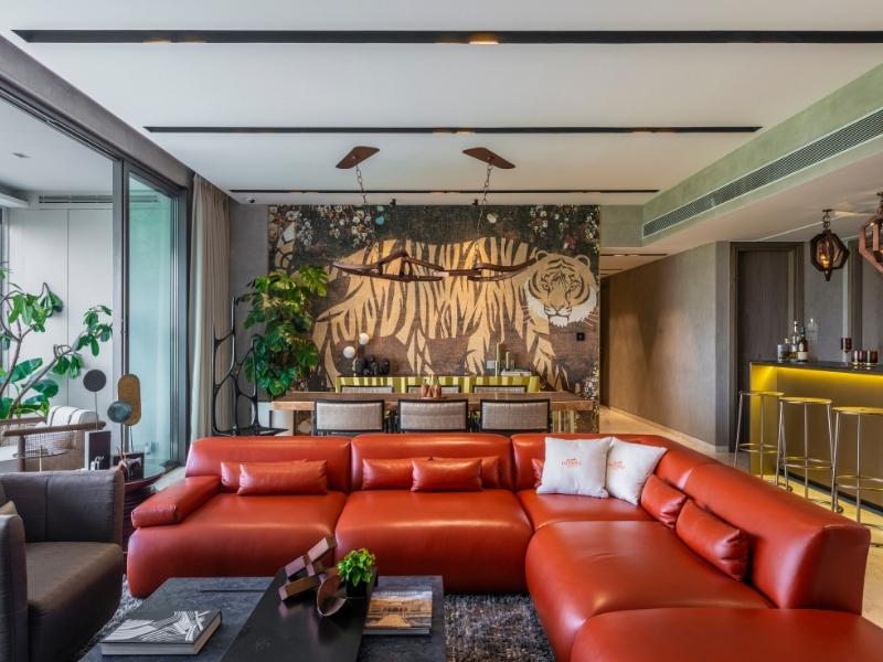 Contemporary style furniture for a contemporary living room design - Beautiful Homes
