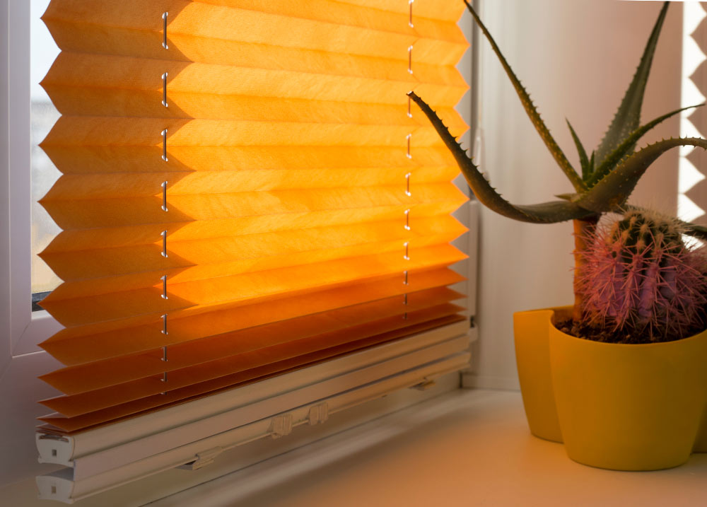 Pleated window blinds for home décor - Beautiful Homes