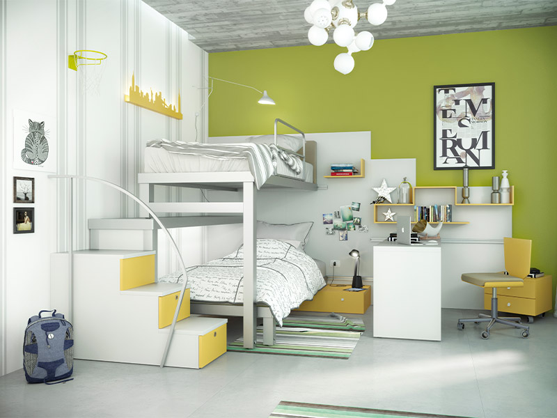 Twin bunk beds with stairs - Beautiful Homes Twin bunk beds with stairs - Beautiful Homes