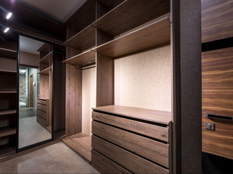 Particle board engineered wood used in wardrobe design - Beautiful Homes