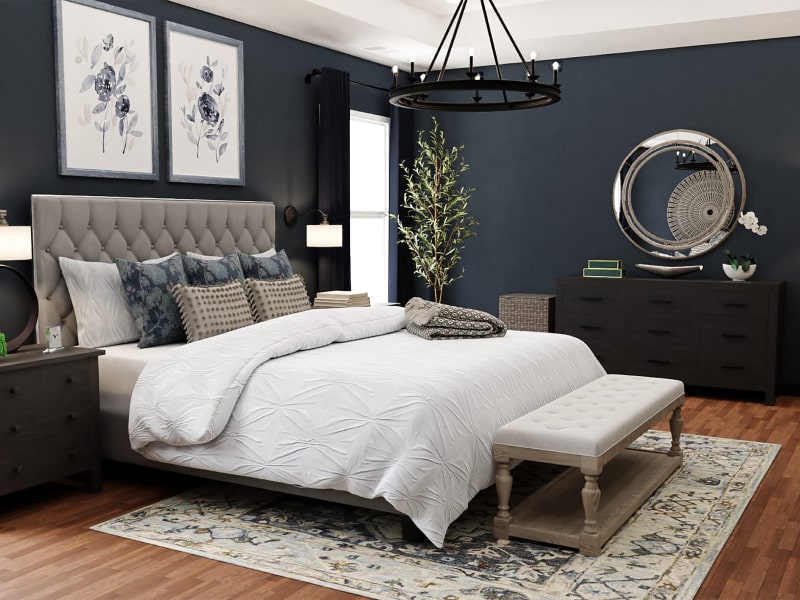 Dark blue bedroom design ideas for your home - Beautiful Homes Dark blue bedroom design ideas for your home - Beautiful Homes