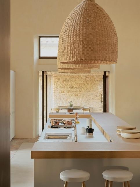 Small japanese inspired kitchen design with storage cabinets for organisation - Beautiful Homes