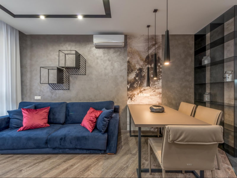 Textured accent wall design for your modern living room design - Beautiful Homes