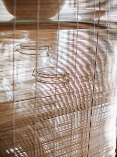 Bamboo blinds for sunblock - Beautiful Homes