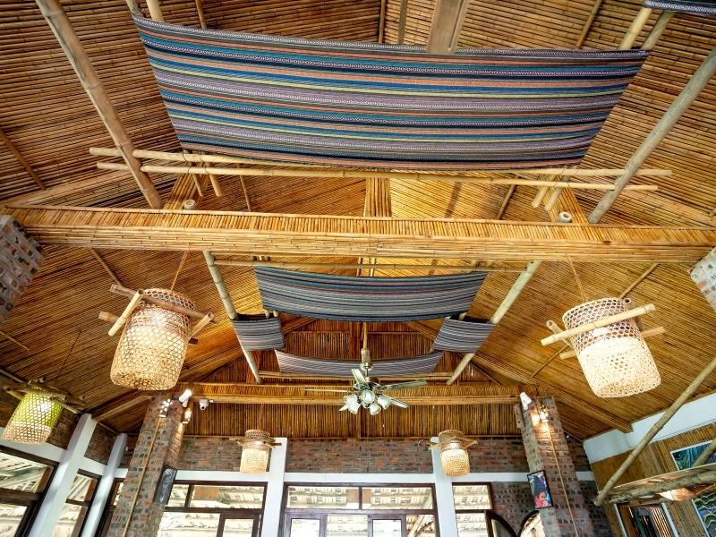 Bamboo ceiling design - Beautiful Homes