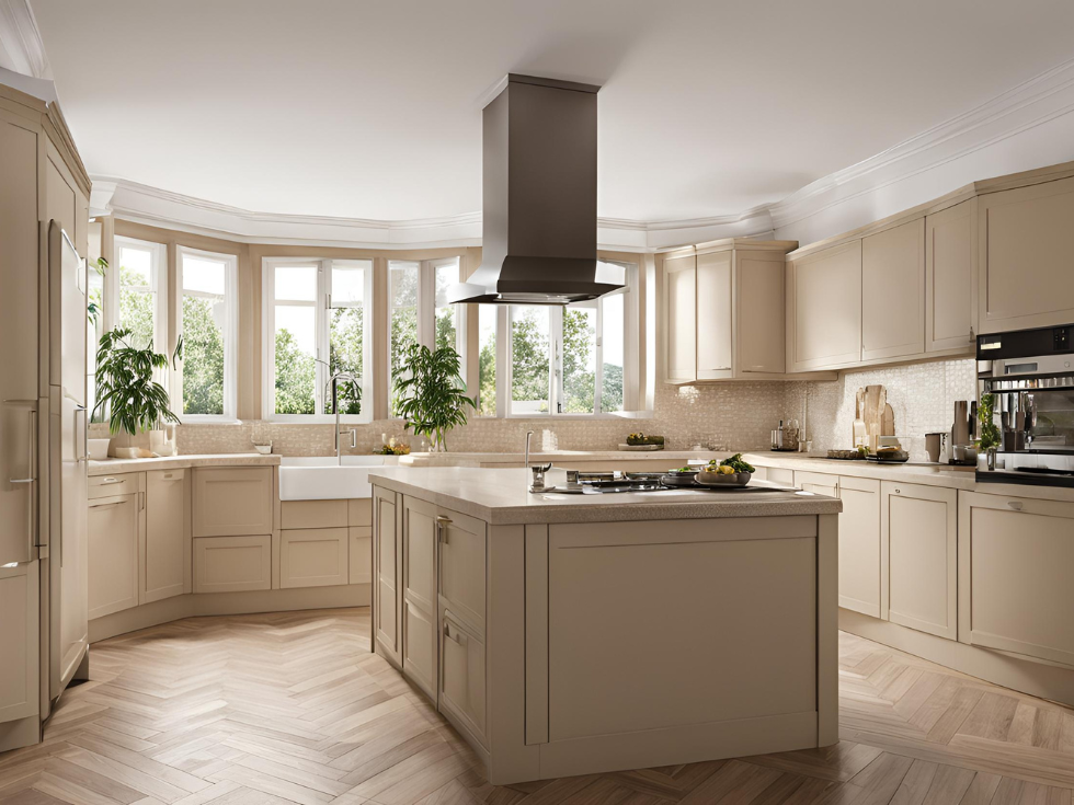 Contemporary beige kitchen vastu colour combination - Beautiful Homes