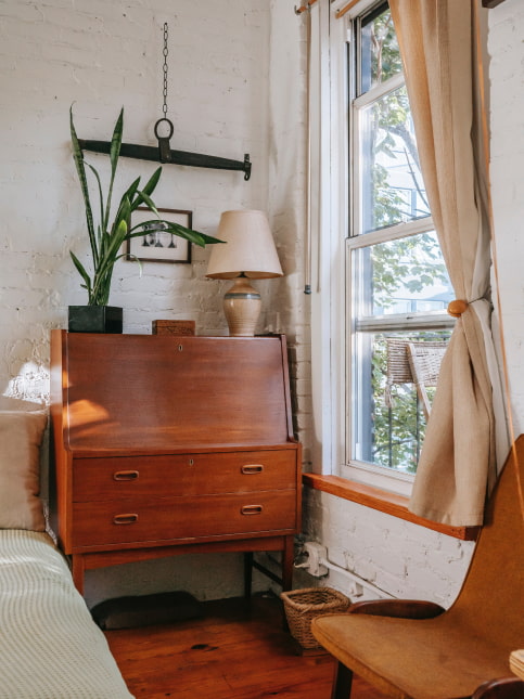 Reuse your old storage cabinet with uniform paint colour - Beautiful Homes