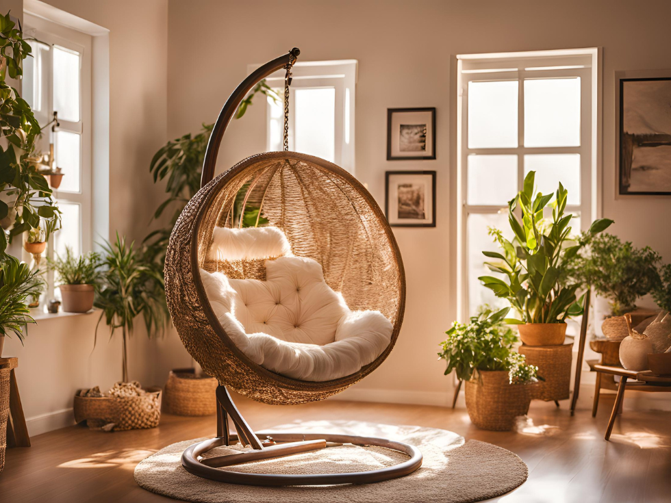 Different kinds of swing chairs for living room - Beautiful Homes