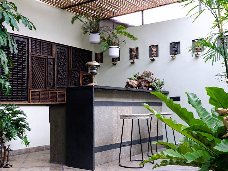 Bar counter design for small home for terrace - Beautiful Homes