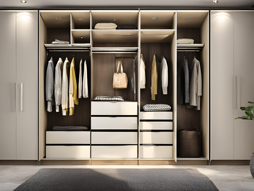 Contemporary sunmica design for wardrobe- Beautiful Homes