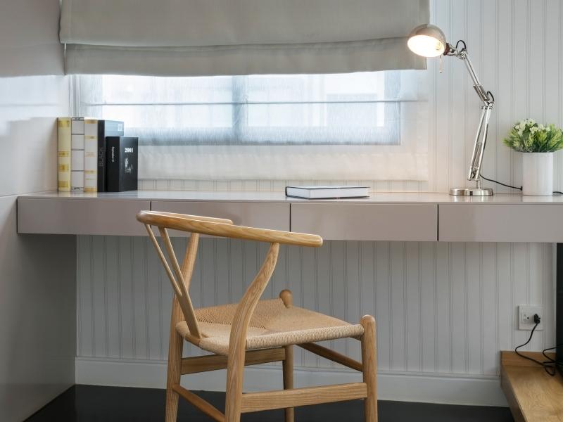 Floating wall mounted study table design idea for your study room - Beautiful Homes