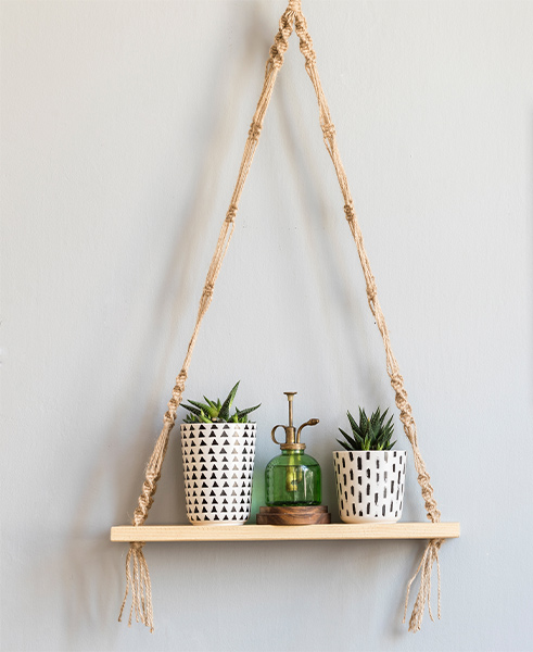 Hanging wall shelving design for modern home décor - Beautiful Homes