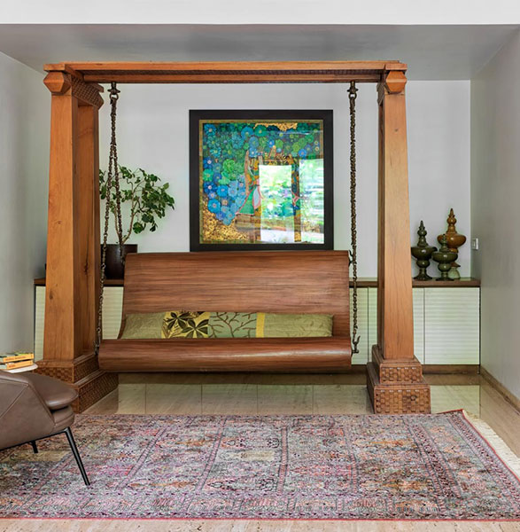 Wooden swing for home indoor - Beautiful Homes Wooden swing for home indoor - Beautiful Homes