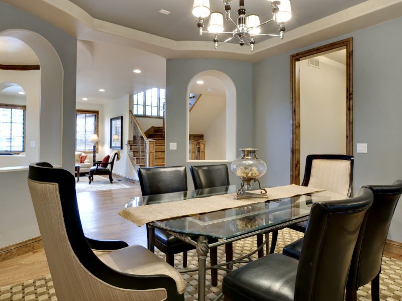 Mirror for your arch décor between living & dining room - Beautiful Homes