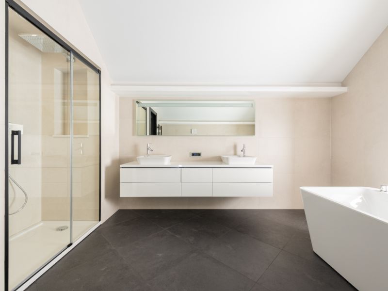 Small bathroom partition ideas with bathtub - Beautiful Homes