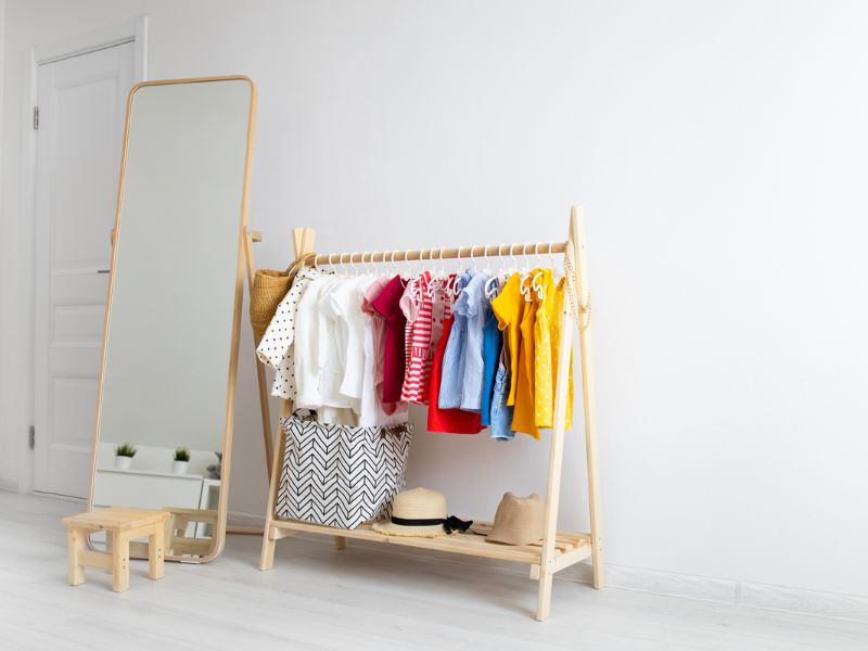Open wardrobe for children's bedroom design - Beautiful Homes Open wardrobe for children's bedroom design - Beautiful Homes