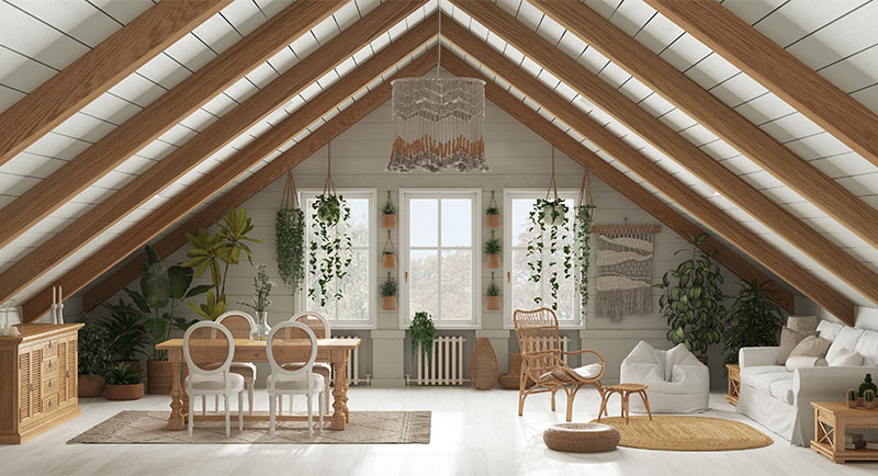 Space out your dining table, desk or bed under the mezzanine floor - Beautiful Homes