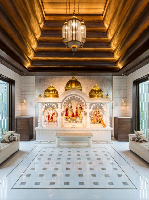 Vastu tips for mandir in flat with chandelier - Beautiful Homes