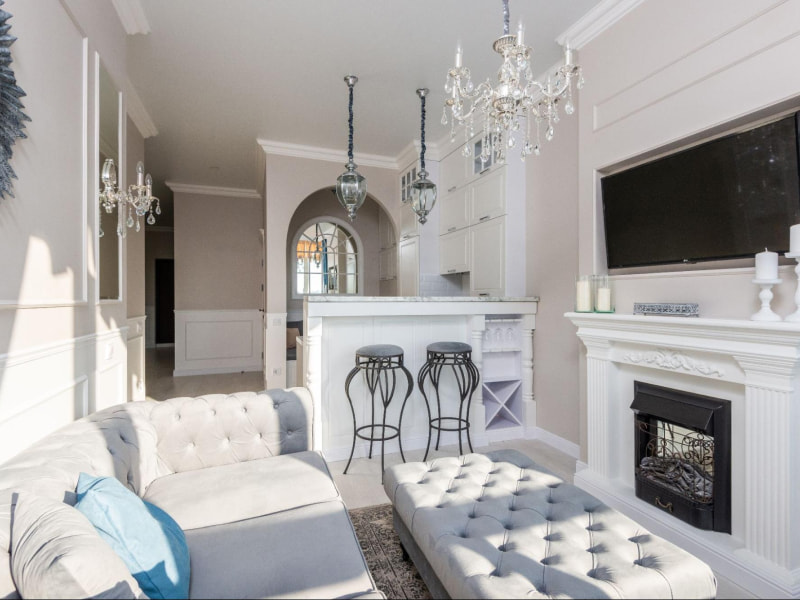 Living room home pop arch design ideas - Beautiful Homes