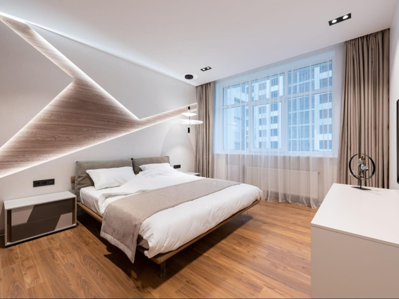 Modern PVC design for the bedroom walls with light - Beautiful Homes