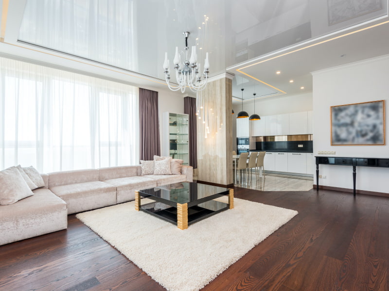 Downlight ceiling design with chandeliers - Beautiful Homes