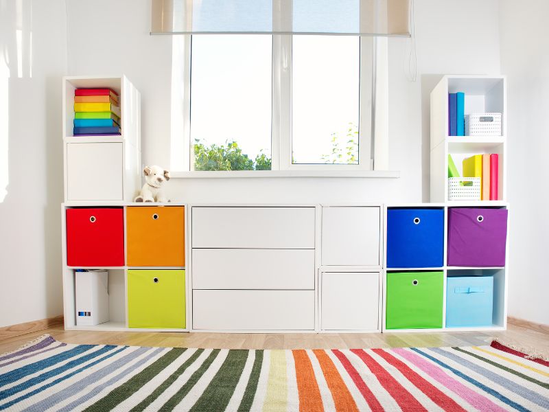 Kids toy organizer with storage cabinet - Beautiful Homes