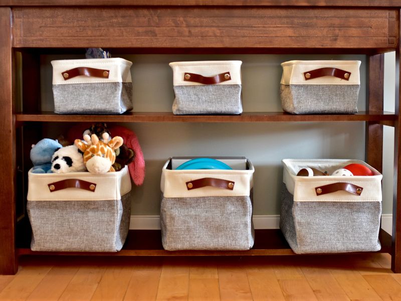 Kids toy storage baskets for organization ideas - Beautiful Homes