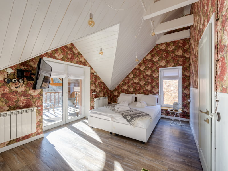 Triangle ceiling design for bedroom space - Beautiful Homes