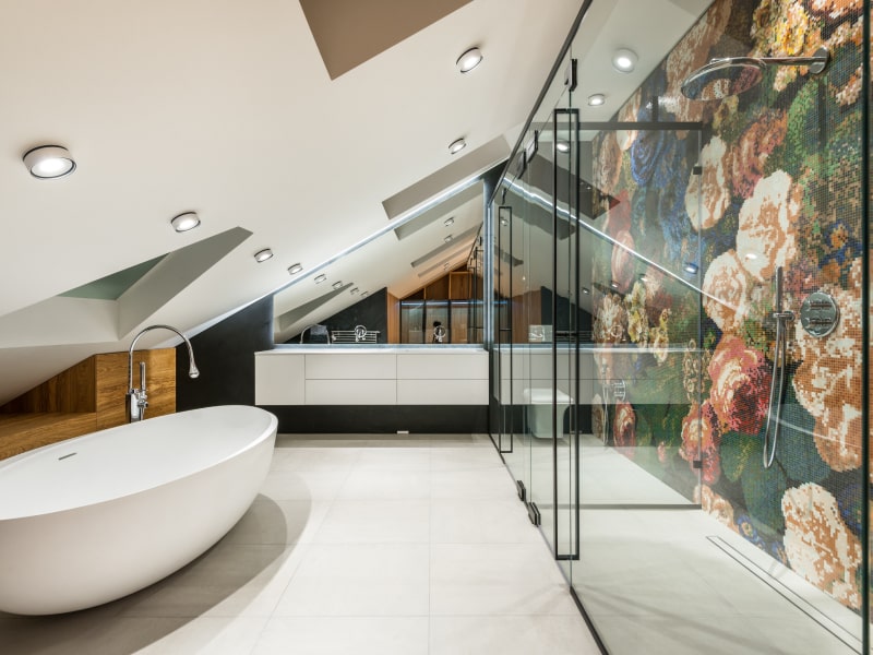 Vaulted ceiling design for bathroom - Beautiful Homes