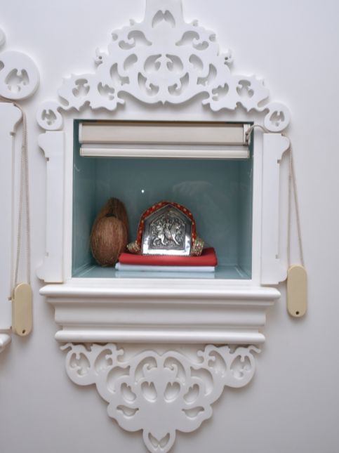 wall mounted small mandir designs for apartments - Beautiful Homes