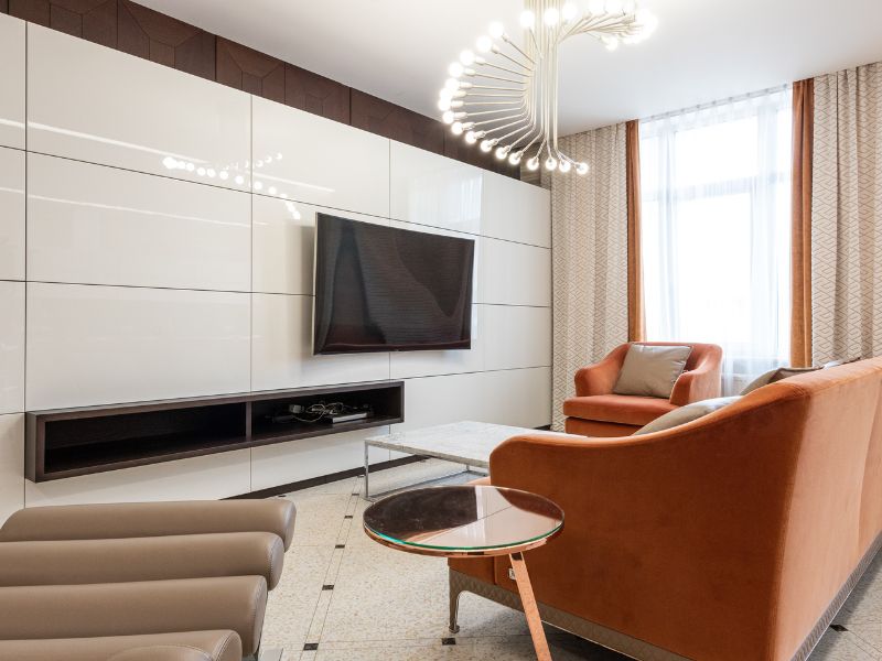 Minimalist & simple TV panel design - Beautiful Homes