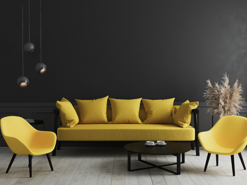 Black & yellow combinations for your interiors - Beautiful Homes