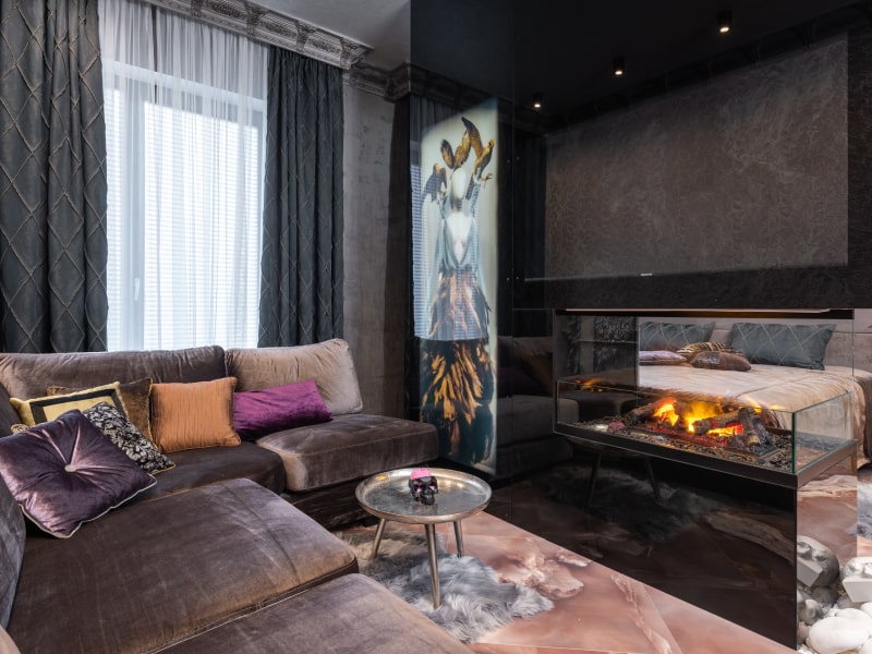 Black matching colour with grey for home - Beautiful Homes