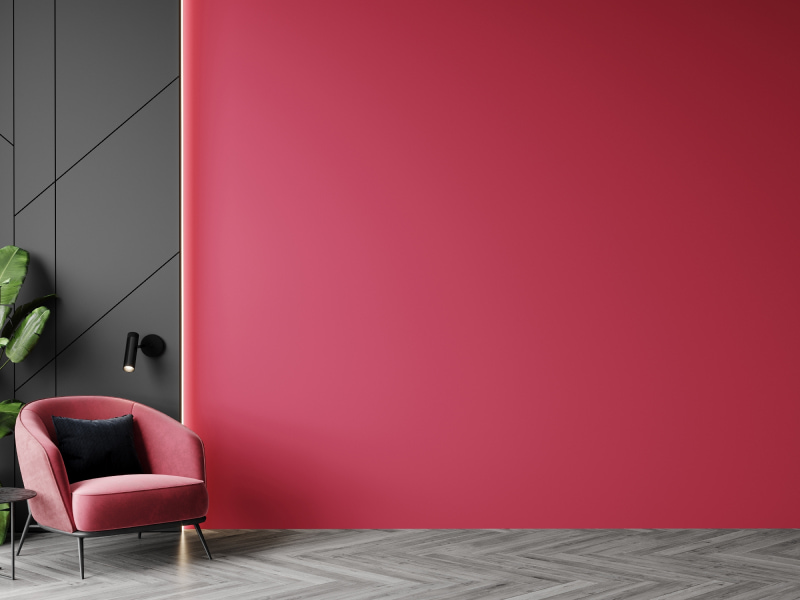 Red & black colour combination for interiors - Beautiful Homes