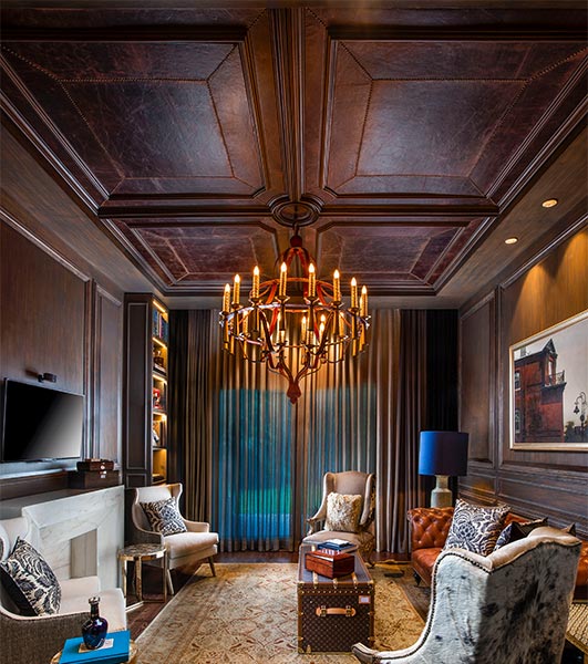 Renovate Your Living Room Ceiling With Low Beams for Coffered Ceiling  - Beautiful Homes