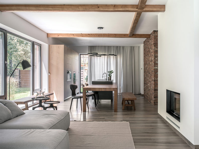 Add Wood Coffered Ceiling Beams For Your Living Rooms for Rustic Charm - Beautiful Homes