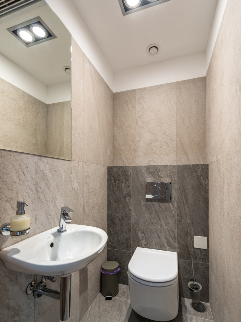 Subtle grey bathroom tiles for your home - Beautiful Homes