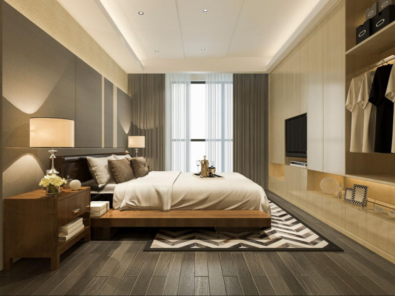 Ceiling to floor wardrobe design for home - Beautiful Homes