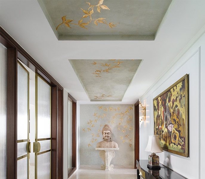 Textured gold & rustic coloured ceiling paint ideas – Beautiful Homes