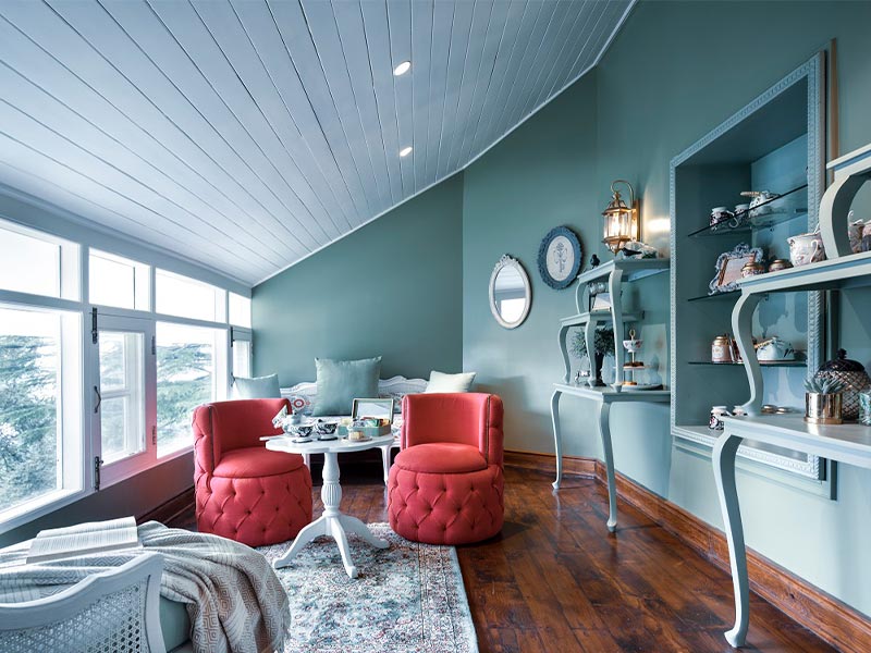 Sky blue false ceiling paint colour ideas – Beautiful Homes