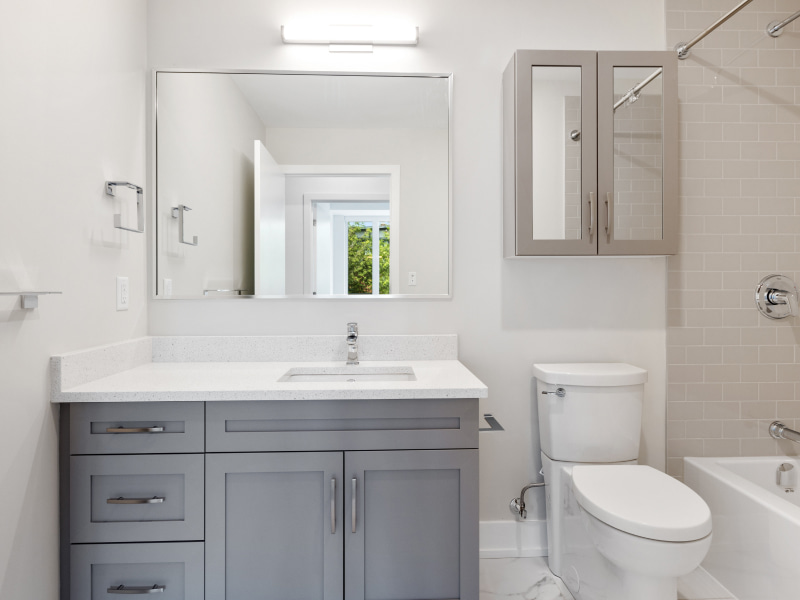 Sleek small modern bathroom vanity for chic space - Beautiful Homes