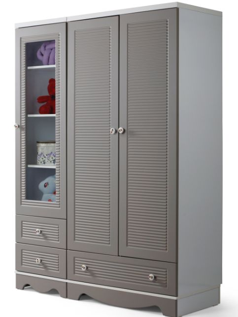 3 door steel almirah design for the bedroom - Beautiful Homes