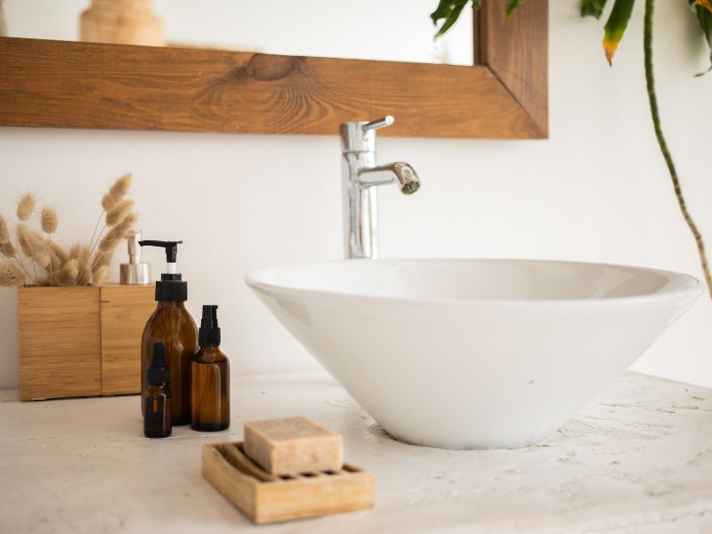 White ceramic type of wash basin- Beautiful Homes