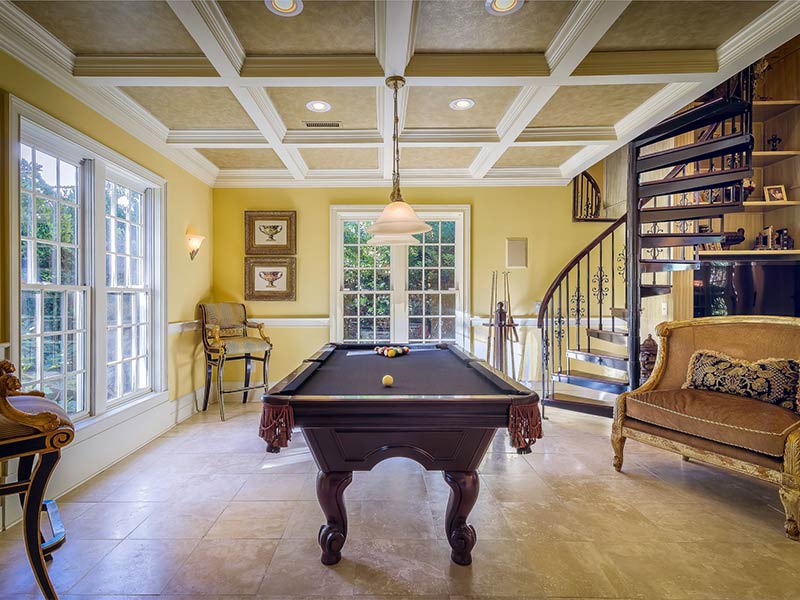 Textured ceiling design for the drawing room - Beautiful Homes