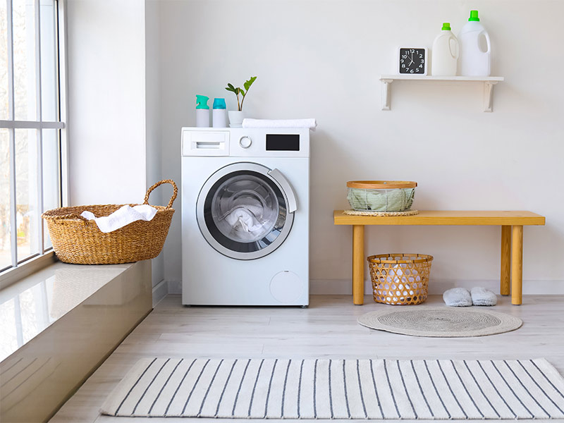 Minimalist balcony laundry design for your home - Beautiful Homes