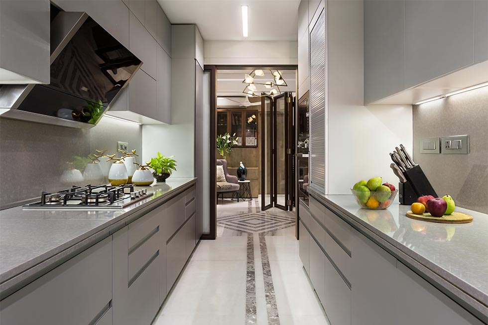 Luxurious multi-purpose parallel kitchen design - Beautiful Homes